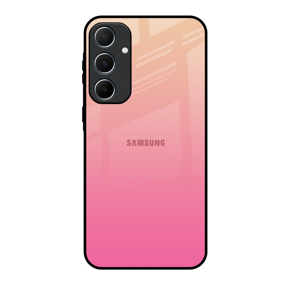 Pastel Pink Gradient Glass Case For Samsung Galaxy A55 5G