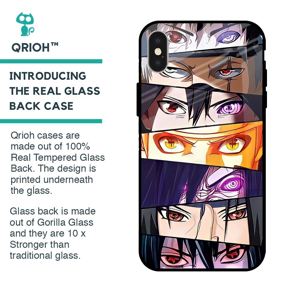 Anime Eyes iPhone X Glass Back Cover - Flat 35% Off On iPhone X Back Cover  – Qrioh.com