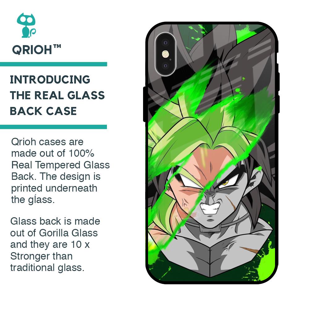 Anime Green Splash iPhone X Glass Back Cover - Flat 35% Off On iPhone X  Back Cover – Qrioh.com