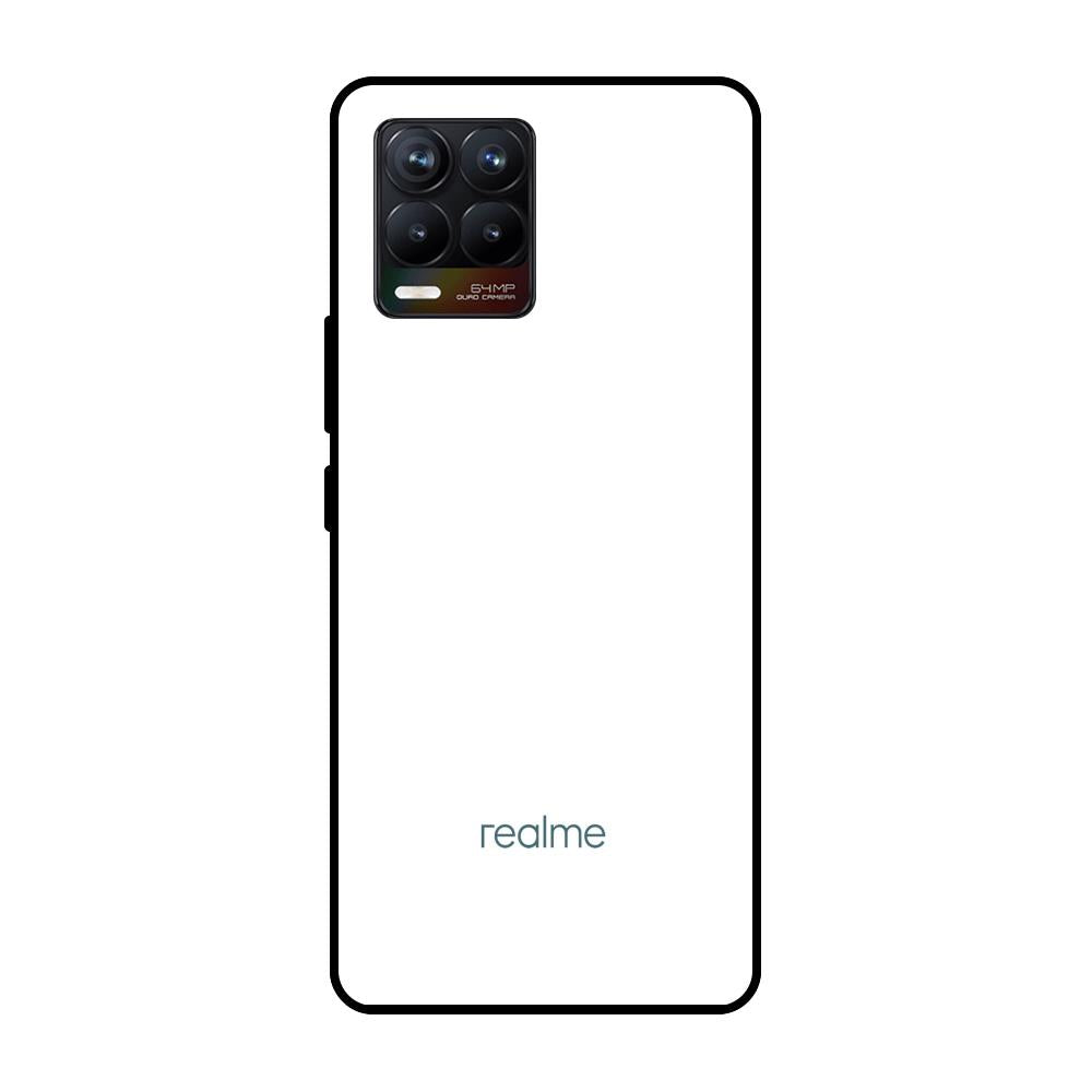 Arctic White Realme 8 Glass Back Cover - Flat 35% Off On Realme 8 Glass  Covers –