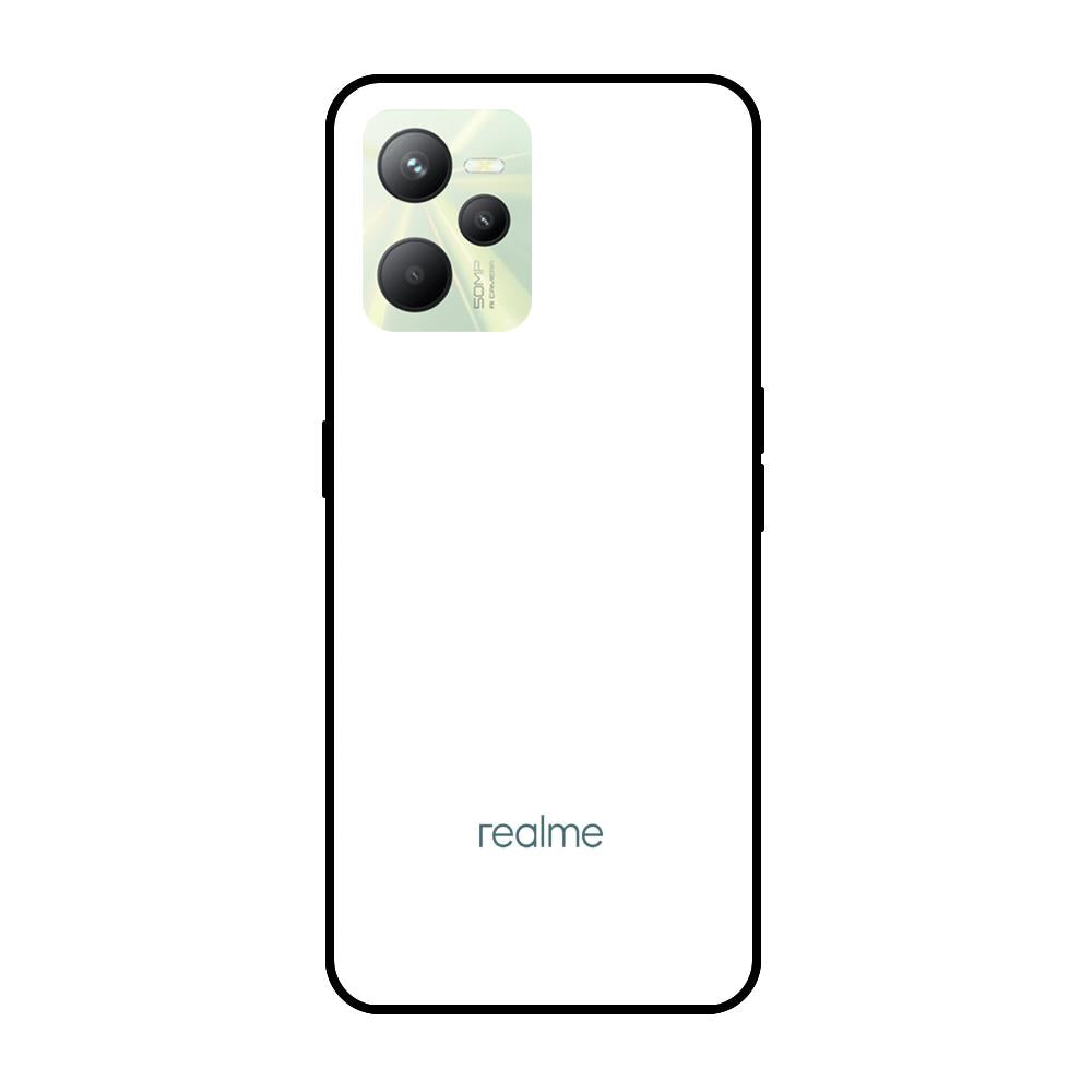 Arctic White Realme C35 Glass Back Cover - Flat 35% Off On Realme C35 Glass  Covers – Qrioh.com