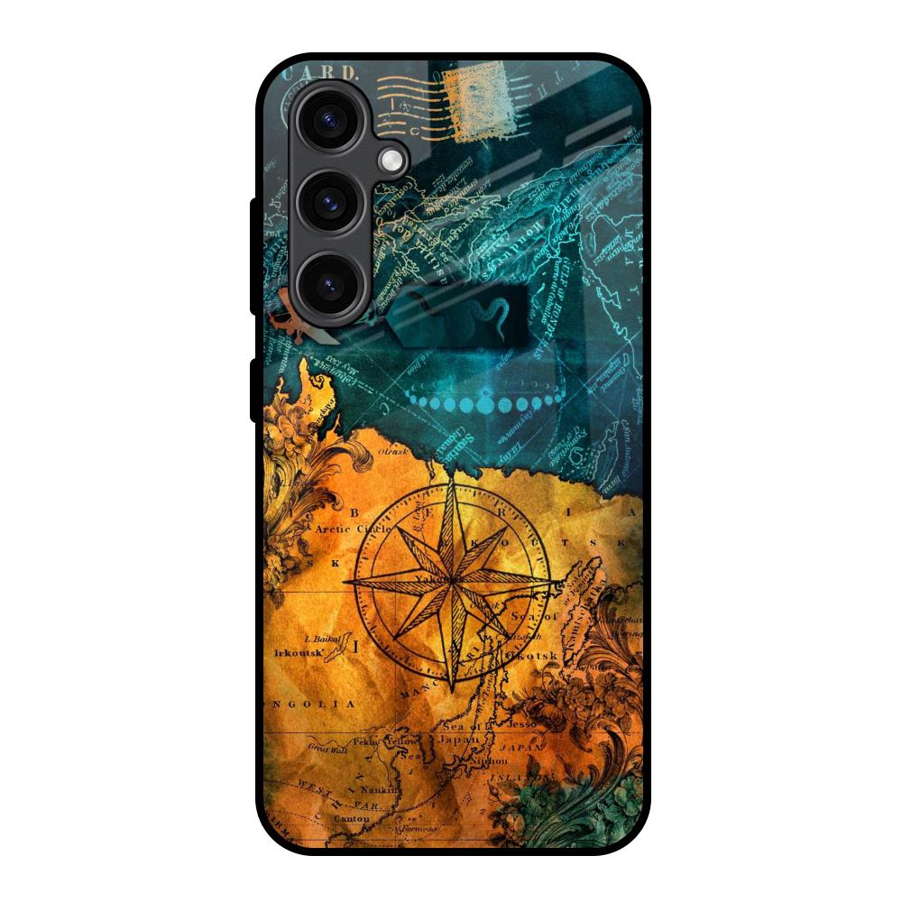 Architecture Map Samsung Galaxy S23 FE 5G Glass Back Cover Flat