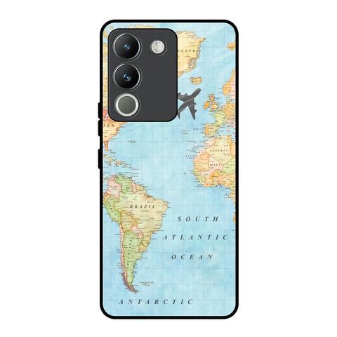 Travel Map Vivo Y200 5G Glass Back Cover Online