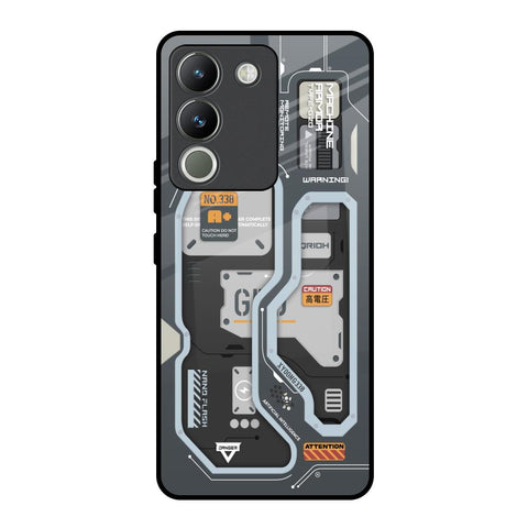 Retro Futuristic Vivo Y200 5G Glass Back Cover Online