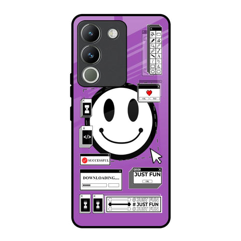 Code with Smile Vivo Y200 5G Glass Back Cover Online