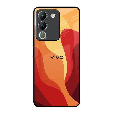 Magma Color Pattern Vivo Y200 5G Glass Back Cover Online