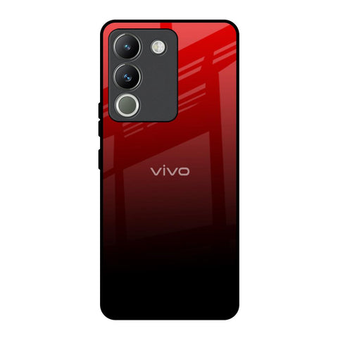 Maroon Faded Vivo Y200 5G Glass Back Cover Online