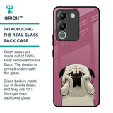 Funny Pug Face Glass Case For Vivo Y200 5G