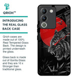 Red Moon Tiger Glass Case for Vivo Y200 5G
