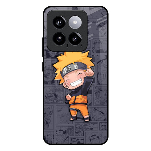 Orange Chubby Mi 14 Glass Back Cover Online