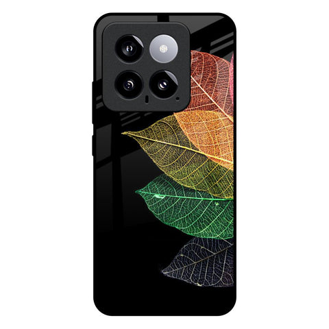 Colorful Leaves Mi 14 Glass Back Cover Online