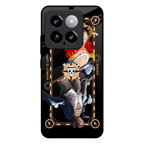 Shanks & Luffy Mi 14 Glass Back Cover Online