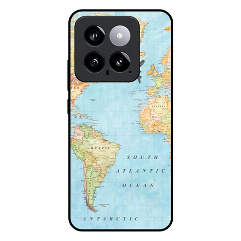 Travel Map Mi 14 Glass Back Cover Online