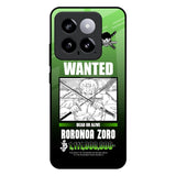 Zoro Wanted Mi 14 Glass Back Cover Online