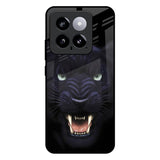 Angry Black Leopard Mi 14 Glass Back Cover Online