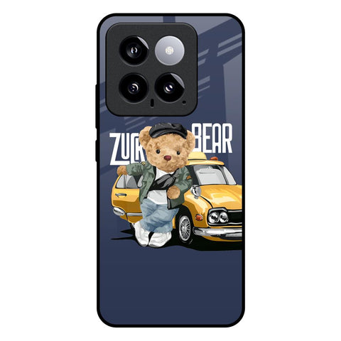 Adventurous Bear Mi 14 Glass Back Cover Online