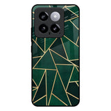 Abstract Green Mi 14 Glass Back Cover Online