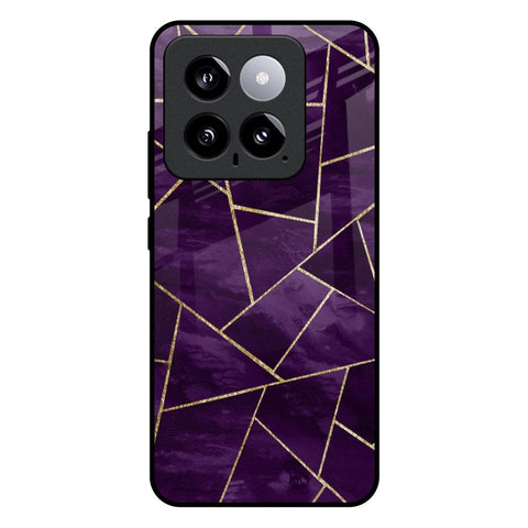 Geometric Purple Mi 14 Glass Back Cover Online