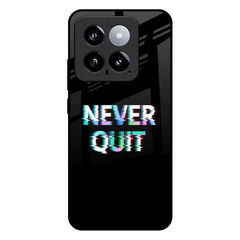 Never Quit Mi 14 Glass Back Cover Online