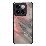 Pink And Grey Marble Mi 14 Glass Back Cover Online