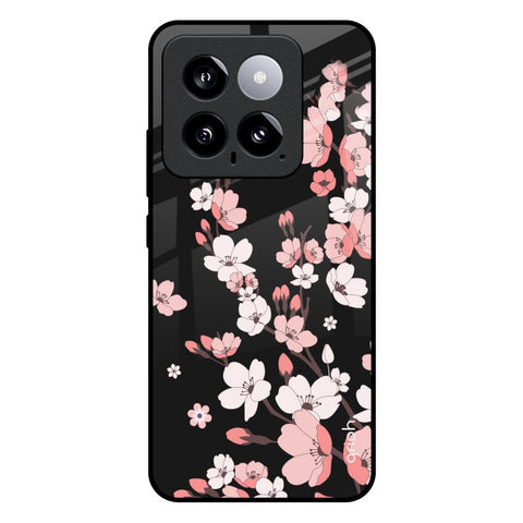 Black Cherry Blossom Mi 14 Glass Back Cover Online