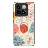 Abstract Faces Mi 14 Glass Back Cover Online