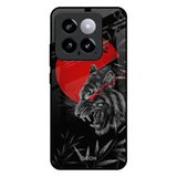 Red Moon Tiger Mi 14 Glass Back Cover Online