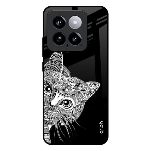 Kitten Mandala Mi 14 Glass Back Cover Online