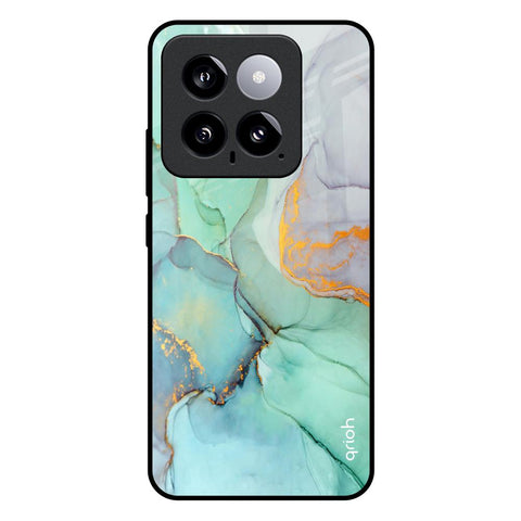 Green Marble Mi 14 Glass Back Cover Online