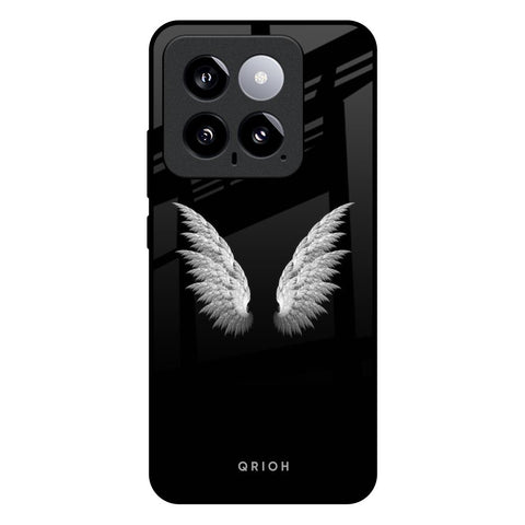 White Angel Wings Mi 14 Glass Back Cover Online