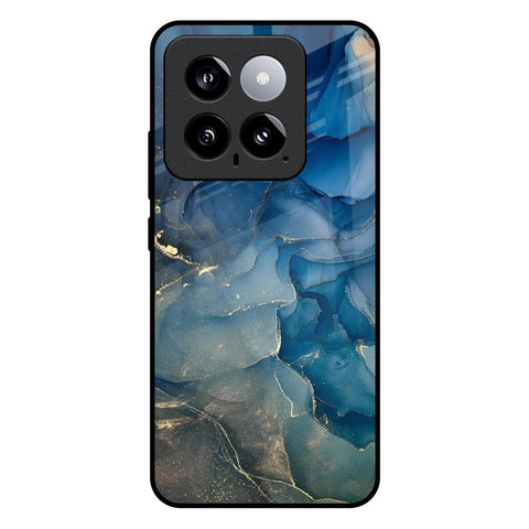 Blue Cool Marble Mi 14 Glass Back Cover Online