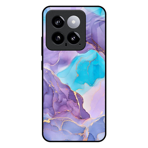 Alcohol ink Marble Mi 14 Glass Back Cover Online