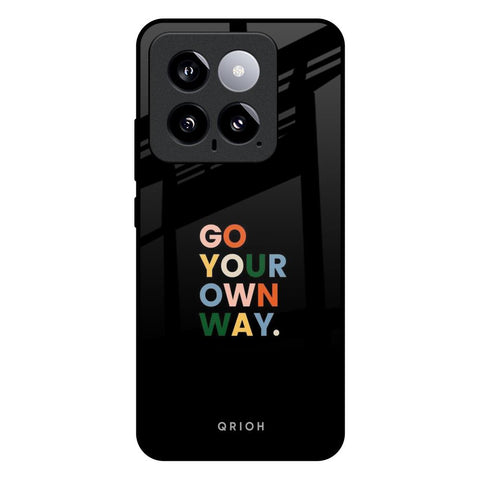 Go Your Own Way Mi 14 Glass Back Cover Online