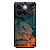 Geographical Map Mi 14 Glass Back Cover Online