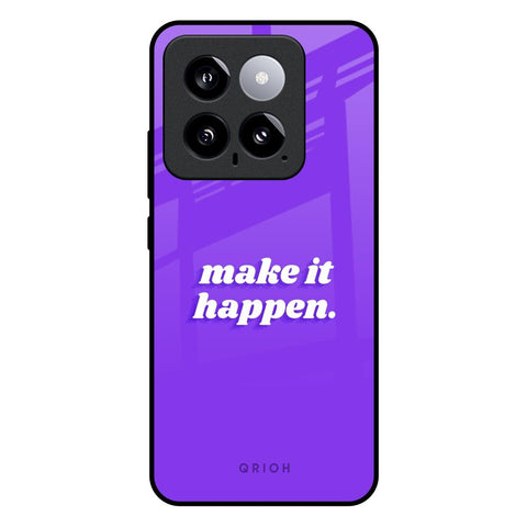 Make it Happen Mi 14 Glass Back Cover Online