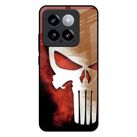 Red Skull Mi 14 Glass Back Cover Online