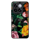 Flowers & Butterfly Mi 14 Glass Back Cover Online