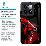 Red Angry Lion Glass Case for Mi 14