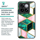 Seamless Green Marble Glass Case for Mi 14