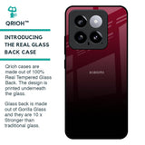 Wine Red Glass Case For Mi 14