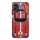 Racing Vintage Oppo A18 Glass Back Cover Online