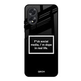 Dope In Life Oppo A18 Glass Back Cover Online