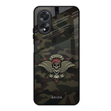Army Warrior Oppo A18 Glass Back Cover Online