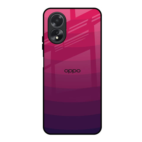 Wavy Pink Pattern Oppo A18 Glass Back Cover Online