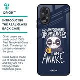 Struggling Panda Glass Case for Oppo A18