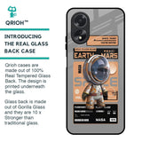 Space Ticket Glass Case for Oppo A18