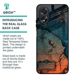 Geographical Map Glass Case for Oppo A18