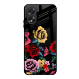Floral Decorative Oppo A38 Glass Back Cover Online