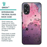 Space Doodles Glass Case for Oppo A38