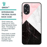 Marble Collage Art Glass Case For Oppo A38